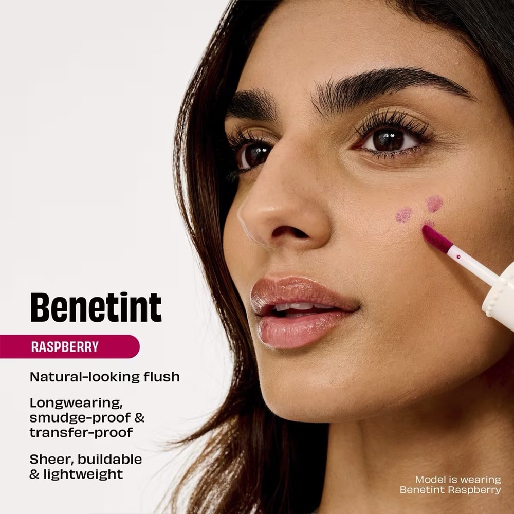 Benefit ‘Raspberry’ Benetint Liquid Lip & Cheek Stain - Picture 5 of 12